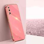 For Xiaomi Mi 9 XINLI Straight 6D Plating Gold Edge TPU Shockproof Case(Hawthorn Red)