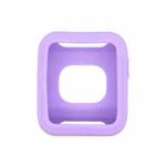 For Xiaomi Redmi Watch Pure Color Silicone Protective Case(Purple)