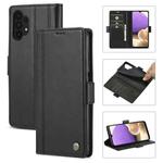 For Samsung Galaxy A32 5G LC.IMEEKE Magnetic Buckle PU + TPU Horizontal Flip Leather Case with Holder & Card Slots & Wallet(Black)
