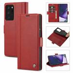 For Samsung Galaxy Note20 LC.IMEEKE Magnetic Buckle PU + TPU Horizontal Flip Leather Case with Holder & Card Slots & Wallet(Red)
