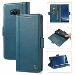 For Samsung Galaxy S8 LC.IMEEKE Magnetic Buckle PU + TPU Horizontal Flip Leather Case with Holder & Card Slots & Wallet(Blue)