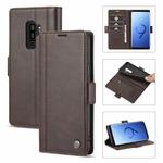 For Samsung Galaxy S9 LC.IMEEKE Magnetic Buckle PU + TPU Horizontal Flip Leather Case with Holder & Card Slots & Wallet(Coffee)