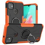 For Infinix Smart HD 2021 Armor Bear Shockproof PC + TPU Protective Case with Ring Holder(Orange)
