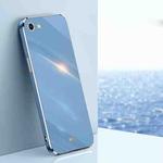 XINLI Straight Edge 6D Electroplate TPU Phone Case For iPhone 6 Plus / 6s Plus(Celestial Blue)