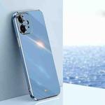 For iPhone 11 XINLI Straight Edge 6D Electroplate TPU Phone Case (Celestial Blue)