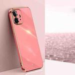For iPhone 12 mini XINLI Straight Edge 6D Electroplate TPU Phone Case (Hawthorn Red)