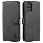 For Honor Play 5T Youth AZNS Skin Feel Calf Texture Horizontal Flip Leather Case with Card Slots & Holder & Wallet(Black)