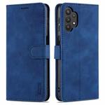For Samsung Galaxy A32 5G AZNS Skin Feel Calf Texture Horizontal Flip Leather Case with Card Slots & Holder & Wallet(Blue)