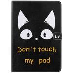 For iPad 10.2 / Pro 10.5 / Air  2019 3D Colored Drawing Horizontal Flip Leather Case with Holder & Card Slots & Wallet & Sleep / Wake-up Function(Cat Ears)