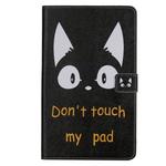 For Galaxy Tab A 8.0 (2019) T295/T290 3D Colored Drawing Horizontal Flip Leather Case with Holder & Card Slots & Wallet(Cat Ears)