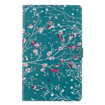 For Galaxy Tab A 10.1 (2019) 3D Colored Drawing Horizontal Flip Leather Case with Holder & Card Slots & Wallet(Apricot Tree)