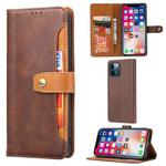 For iPhone 13 Pro Calf Texture Double Fold Clasp Horizontal Flip Leather Case with Photo Frame & Holder & Card Slots & Wallet (Brown)