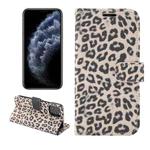 For iPhone 13 mini Leopard Pattern Horizontal Flip PC + PU Leather Case with Holder & Card Slots & Wallet (Brown)