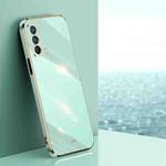 For OPPO A93 XINLI Straight Edge 6D Electroplate TPU Phone Case(Mint Green)