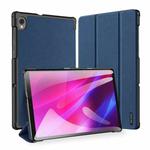 For Lenovo Tab K10 / M10 Plus 10.3 inch DUX DUCIS Domo Series Horizontal Flip Magnetic PU Leather Case with Three-folding Holder(Blue)