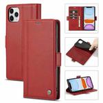 LC.IMEEKE Magnetic Buckle PU + TPU Horizontal Flip Leather Case with Holder & Card Slots & Wallet For iPhone 11(Red)