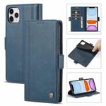 LC.IMEEKE Magnetic Buckle PU + TPU Horizontal Flip Leather Case with Holder & Card Slots & Wallet For iPhone 11 Pro(Blue)