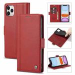 LC.IMEEKE Magnetic Buckle PU + TPU Horizontal Flip Leather Case with Holder & Card Slots & Wallet For iPhone 11 Pro Max(Red)
