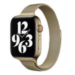 Milan Loopback Small Waist Watch Band For Apple Watch Series 8&7 41mm / SE 2&6&SE&5&4 40mm / 3&2&1 38mm(Vintage Gold)