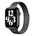 Milan Loopback Small Waist Watch Band For Apple Watch Series 8&7 41mm / SE 2&6&SE&5&4 40mm / 3&2&1 38mm(Black)