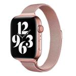 Milan Loopback Small Waist Watch Band For Apple Watch Series 8&7 41mm / SE 2&6&SE&5&4 40mm / 3&2&1 38mm(Rose Gold)