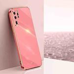 For Huawei P30 Pro XINLI Straight 6D Plating Gold Edge TPU Shockproof Case(Hawthorn Red)