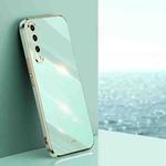 For Honor 20 Lite XINLI Straight Edge 6D Electroplate TPU Phone Case(Mint Green)