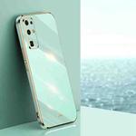 For Honor 30 XINLI Straight 6D Plating Gold Edge TPU Shockproof Case(Mint Green)