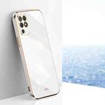 For Honor Play 5T Youth XINLI Straight 6D Plating Gold Edge TPU Shockproof Case(White)