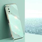 For Honor X10 5G XINLI Straight Edge 6D Electroplate TPU Phone Case(Mint Green)