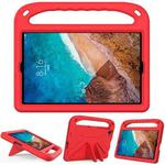 For Xiaomi Mi Pad 4 Plus & Samsung Galaxy Tab A 10.1 2019 SM-T510 / SM-T515 Handle Portable EVA Shockproof Protective Case with Triangle Holder(Red)