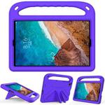 For Xiaomi Mi Pad 4 Plus & Samsung Galaxy Tab A 10.1 2019 SM-T510 / SM-T515 Handle Portable EVA Shockproof Protective Case with Triangle Holder(Purple)