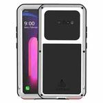 For LG V60 ThinQ 5G LOVE MEI Metal Shockproof Waterproof Dustproof Protective Case with Glass(Silver)