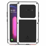 For LG V60 ThinQ 5G LOVE MEI Metal Shockproof Waterproof Dustproof Protective Case with Glass(White)