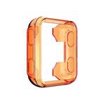 For Garmin Forerunner 35 / 30 TPU Half-pack Candy Color Protective Case(Transparent Orange)