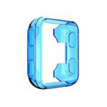 For Garmin Forerunner 35 / 30 TPU Half-pack Candy Color Protective Case(Transparent Blue)