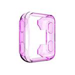 For Garmin Forerunner 35 / 30 TPU Half-pack Candy Color Protective Case(Transparent Puprle)