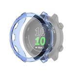 For Garmin Forerunner 158 / 55 Half Coverage Hollowed TPU Protective Case(Transparent Blue)