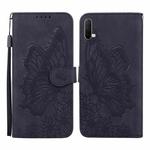 For OnePlus Nord CE 5G Retro Skin Feel Butterflies Embossing Horizontal Flip Leather Case with Holder & Card Slots & Wallet(Black)