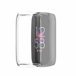 For Fitbit Luxe Full Coverage TPU Electroplating Protective Case Cover(Transparent)