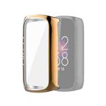 For Fitbit Luxe Full Coverage TPU Electroplating Protective Case Cover(Rose Gold)