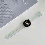 For Samsung Galaxy Watch Active 2/Garmin Venu 20mm Universal Discoloration in Sun Silicone Watch Band(Green)