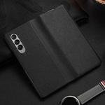 For Samsung Galaxy Z Fold3 5G Cowhide Shockproof Fold Leather Case(Black)