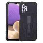 For Samsung Galaxy A32 5G Vanguard Warrior All Inclusive Double-color Shockproof TPU + PC Protective Case with Holder(Rock Black)