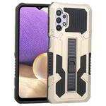 For Samsung Galaxy A32 5G Vanguard Warrior All Inclusive Double-color Shockproof TPU + PC Protective Case with Holder(Gold)