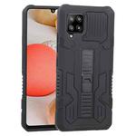 For Samsung Galaxy A42 5G Vanguard Warrior All Inclusive Double-color Shockproof TPU + PC Protective Case with Holder(Rock Black)