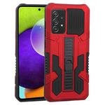 For Samsung Galaxy A52 5G / 4G / A52S Vanguard Warrior All Inclusive Double-color Shockproof TPU + PC Protective Case with Holder(Red)