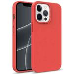 For iPhone 13 Starry Series Shockproof Straw Material + TPU Protective Case(Red)