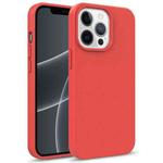 For iPhone 13 Pro Max Starry Series Shockproof Straw Material + TPU Protective Case (Red)