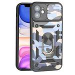 For iPhone 11 Sliding Camera Cover Design Camouflage Series TPU+PC Protective Case (Baby Blue)